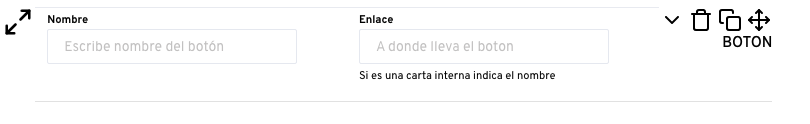 Opciones estándar del botón